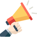 Loudspeaker in a hand